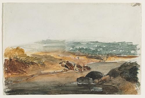 Tableau Paysage Antoine Louis Barye Art Mural Grand Format 60x90cm