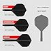 Target Darts K Flex Integrated Dart Flights and Shafts, No.2 Black (Intermediate) | Pack of 3 K-Flex – No2, Kflex All in One Moulded Dart Flight & Stem | Professional Dart Accessories