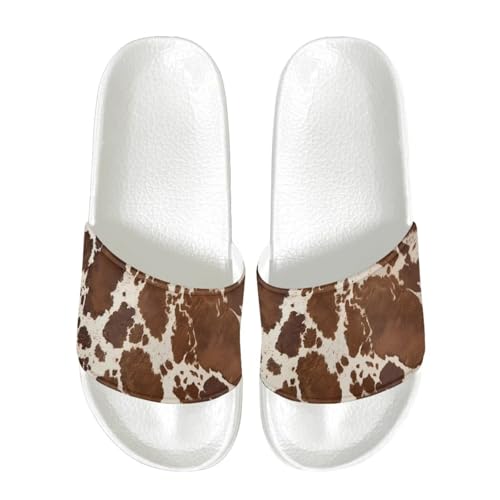 Slide Sandals Open Toe Shower Slipper Non-Slip EVA House Shoes for Women