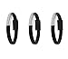 Three Legs 3 Pack Mini Short Flat Bracelet Charing Data Cables (3*Black)