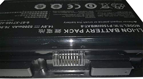 Bateria de substituição para laptop compatível P150HMBAT-8 X710S CLevo 6-87-X710S-4271 6-87-X710S-42