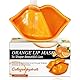 ARCHIDATE Lippenmaske - Lippenmaske Pads - Collagen Feuchtigkeit Lippenpflege Mask - Anti Falten Reduzieren Feine Linien Lippenpeeling Lippen Maske - Lip Masken Beauty (ORANGE)
