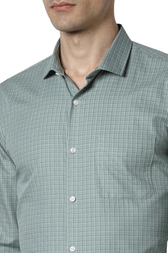 Image of Peter England Men Polycotton Solid Slim Fit Shirt