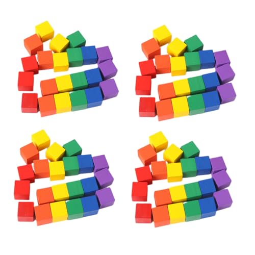Petit cube bois coloré Hemobllo pour développer la motricité fine par le jeu de tri