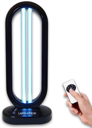 In My Bathroom UVILIZER Tower - UV Light Sanitizer & Ultraviolet Home Desinfection Lamp (UV-C Cleaning Device for Home, Office, Room | Kills 99.9% of Dust Mites, Mold, Bed Bugs and Viruses | USA)