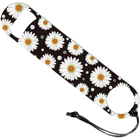GLOBLELAND Daisy Flower Art Stainless Steel Bottle Opener Cover