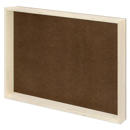 Image of Ampersand Art Supply Hardboard Wood Painting Panel: Museum Series Hardbord, 24 inch x 36 inch, 2 Inch Cradled Profile