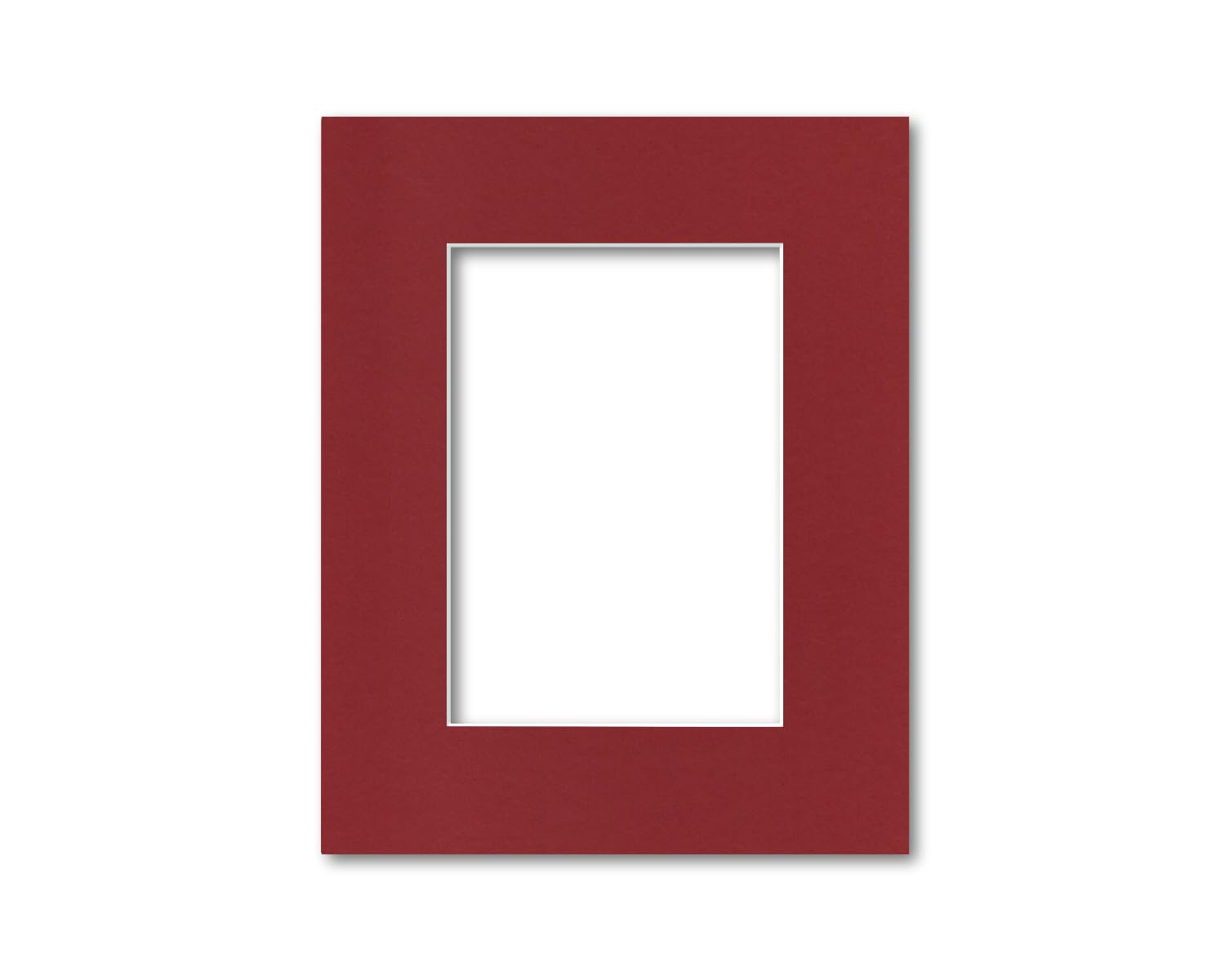 8x10 Matting for 5x7 Photograph or Artwork 4-Ply Bevel Cut Acid Free Matboard for picture framing (Red)