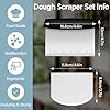 Ecavria Bench Scraper, Premium Stainless Steel Dough Scraper with 2 PCS Flexible Bowl Scraper, Dough Cutter with Measuring Scale, Versatile Kitchen Scraper Set for Pastry Bread Pizza Cake #3