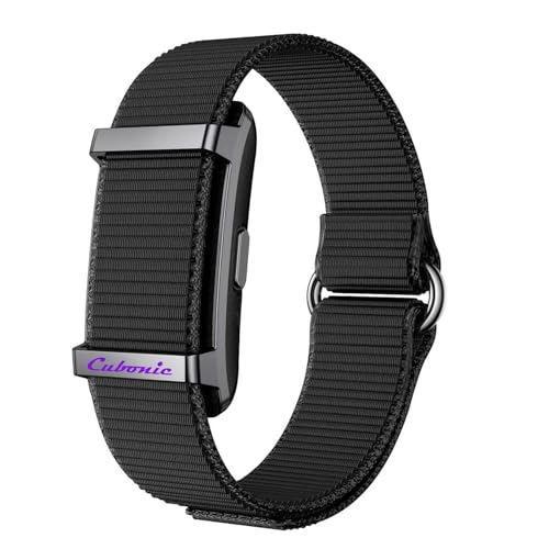 Image of Cubonic Vytal Edge- Track What Matters Smart Band Bracelet Health Wristband Fitness Tracker for Heart Rate, Sleep, Steps, Activity & Body Temp, Upto 30 Days Battery, No Subscription App (Black)