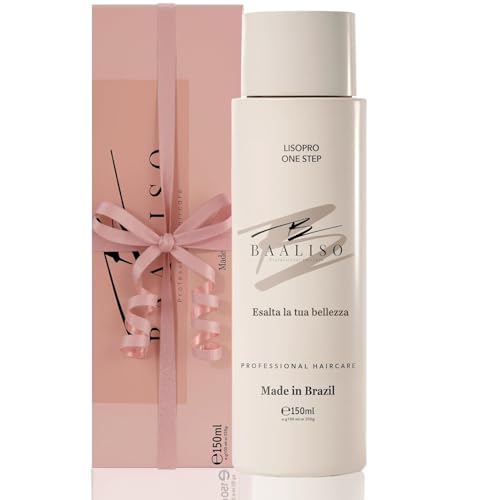 Baaliso Stiratura Brasiliana Cheratina -150ml Keratina Lisciante Per Capelli, Cheratina Senza Formaldeide, Trattamento Lisciante Alla Professionale Levigatura Per Tutti i Tipi di Capelli