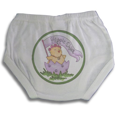 Light of Mine Designs Hippie Chick Diaper Cover/Panty Brief, 18 Months