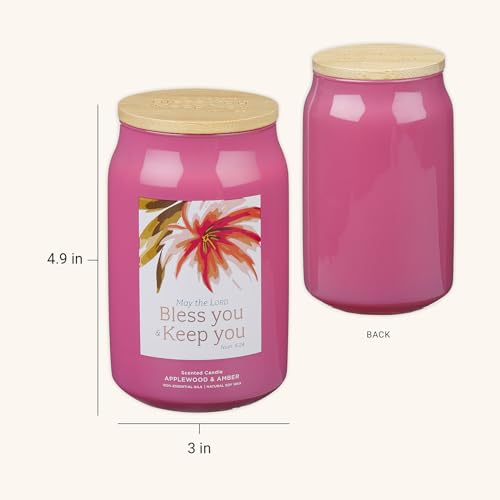 Image of Christian Art Gifts Lord Bless You Scented Candle: Soy Wax, Bible Verse