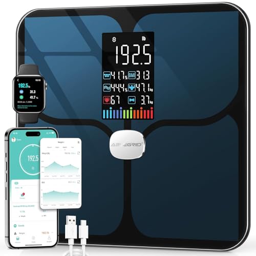 ABLEGRID Body Fat Scale,Digital Smart Bathroom Scale for Body Weight,