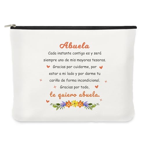 Regalo Abuela Neceser Maquillaje Regalo Abuela Cumpleaños Regalos para Abuelas Regalo Dia De La Abuela Regalo Gracias Abuela Regalo Original Bolsa De Cosméticos Regalo Abuela Navidad Dia De La Madre