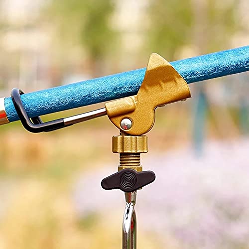 JHYS Tragbare Angelausrüstung, Universal-Angelrutenhalter, Ständerwinkel, verstellbar, Aluminiumlegierung, Halterung… – Bild 5