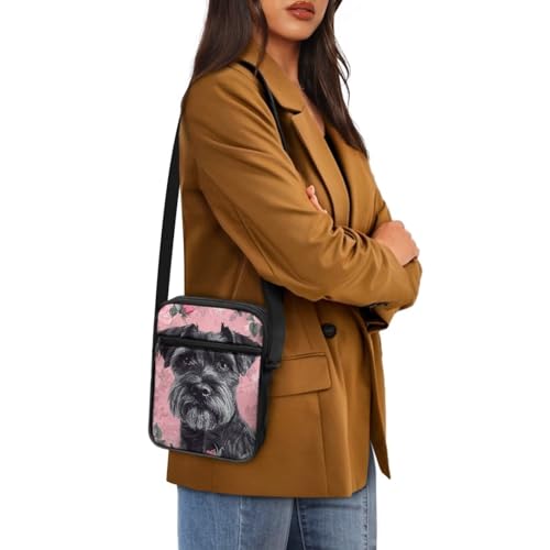 Dog Print Women's Crossbody Bags Waterproof Shoulder Bag Satchel Messenger Bags with Pockets4