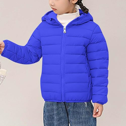 Girls Puffer Jacket Lightweight Soft Warm Full Zip Down Jacket Kids Casual Outwear Workout Winter Coat Size 3-162