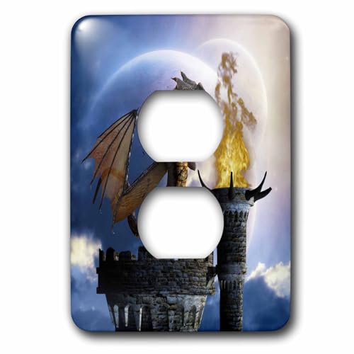 Prise de courant dragon pour masquer les murs blancs ternes - 2