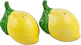 Lemon Shaped Salt & Pepper Shakers - Set-/2-4'