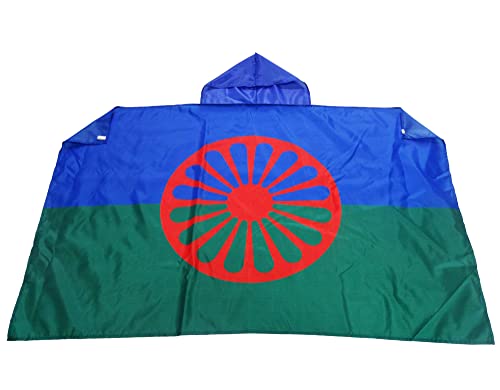 AZ FLAG Bandiera Gitan Viaggiatore 150 x 90 cm - Mantello Bandiera Rom - Gypsy 100% Poliestere con maniche integrate - Body Flag