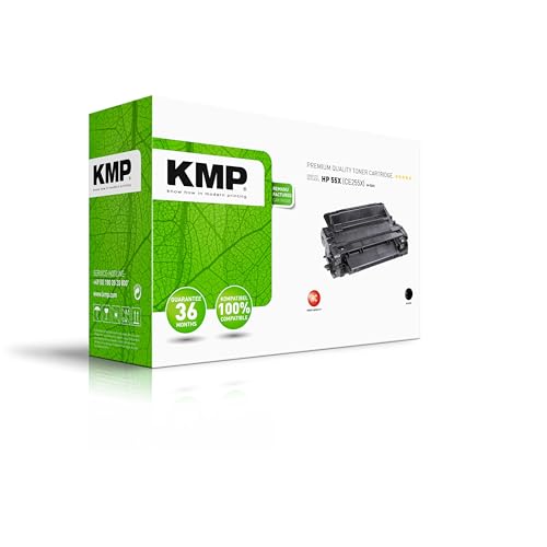 Toner HP CE255X compatible KMP noir pour équiper l'imprimante de votre espace de télétravail