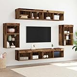 INLIFE Unterhaltungszentrum 8 pcs Altholz 40 x 28.5 x 40 cm,Möbel,TV-Möbel,Braun,61.35 KG,3334386