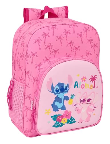 Stitch Chill - Zaino Scuola Per Bambini, Adattabile A Carrozzina, Ideale Per Bambini In Età Scolare, Comodo E Versatile, Qualità E Resistenza, 32 X 12