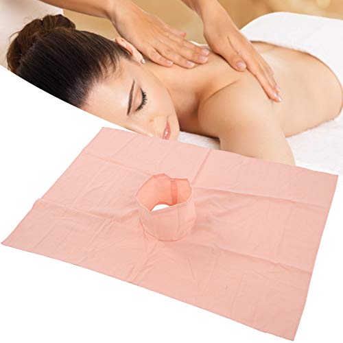 Beauty Salon Massage Bed Sheet, Massage Table Cover Cotton Massage Table Cover with Face Hole (70 x 100cm) (Type 4)
