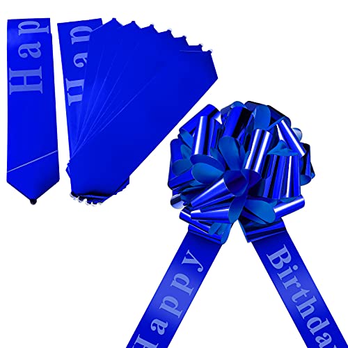 Happy Birthday Car Bow Big Car Ribbon Bow Large Gift Wrapping Bow Giant Bow For Car Decorative Huge Pull Bow For Christmas Party Birthday Car Decoration (Royal Blue,20 Inches) #TOP1