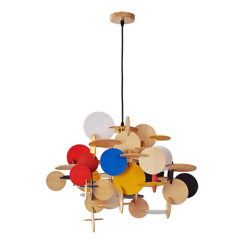 Suspension créative en bois noble E27 lustre de plafond haut de gamme