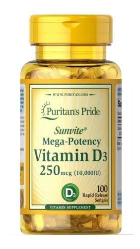 Vitamina D3 10.000ui Puritans Pride C/100 Pronta Entrega !
