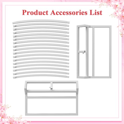Image of Round Backdrop Stand 9.2ft, Round Balloon Arch Stand, White Circle Arch