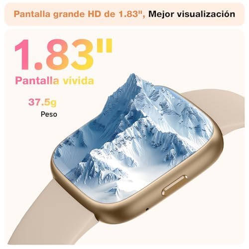 VRPEFIT Smart Watch for Women Men, Whatsapp Notifications, 1.83" HD Touchscreen with Bluetooth Calling, Heart Rate, Blood Oxygen, Sleep Monitor, 100+ Sports Modes, IP68 Waterproof for Android iOS — view 6
