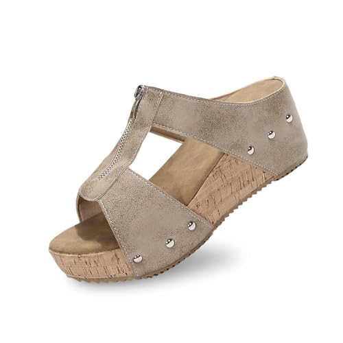 Mules pour femme avec sandales à talons style bohème respirantes
