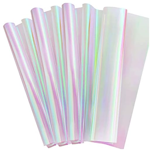 Outus Iridescent Cellophane Roll Iridescent Wrapping Paper Cellophane Wrap for Gift Baskets Iridescent Film for DIY Wrapping Baby Shower Decoration Supplies (Pink,39 x 138 Inch)