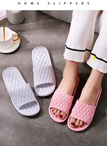 شبشب حمام مضاد للانزلاق للجنسين، شبشب استحمام للاستخدام الداخلي والخارجي، صندل مسطح ناعم وخفيف الوزن مقاس 42-43 بلون رمادي من سكاي-تاتش