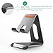 Aineosv Phone Stand for Desk, Thickened Aluminum Cell Phone Stand & Phone Holder for Desk, Compatible with Tablets, iPhone, iPad, Samsung - Dark Gray