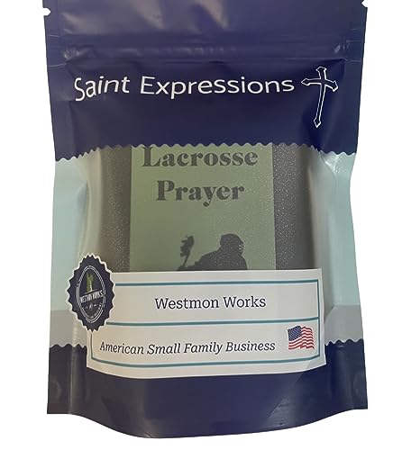 Westmon Works Lacrosse Medal Necklace for Men with St Sebastian Pewter Medallion Stainless Steel Chain Boxed Set with Prayer Card Saint Expressions Premium Jewelry for Athletes4