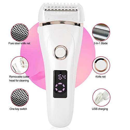 Elektrorasierer für Frauen,Elektrischer Damenrasierer Achort Nass und Trocken Wiederaufladbar Lady Shaver Elektrisch Elektrorasierer Trimmer,für die Körperbehaarung an den Beinen und Achseln - Image 5
