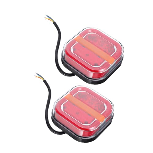 Feux de remorque à LED carrés étanches pour stop et clignotant
