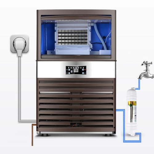Máquina Comercial para Fabricar Hielo 90kg/24H Acero Inoxidable miniatura 4