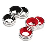STOBAZA 6 Stück Weintropfstoppring Edelstahl Mit Saugfähigem Futter Tropfring Für Weinflaschen Auslaufsicher Rot/schwarz Für Picknick Bar Und Familienfeier