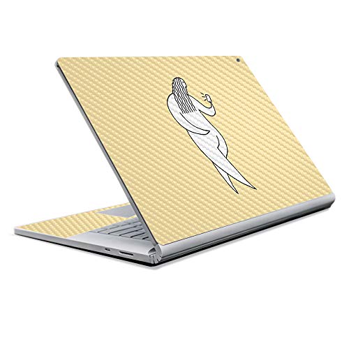 Image of MightySkins Carbon Fiber Skin for Microsoft Surface Book 2 13 inch (2017) - Chubby Selfie,Protective, Durable Textured Carbon Fiber Finish,Easy to Apply, Remove, and Change Styles,
