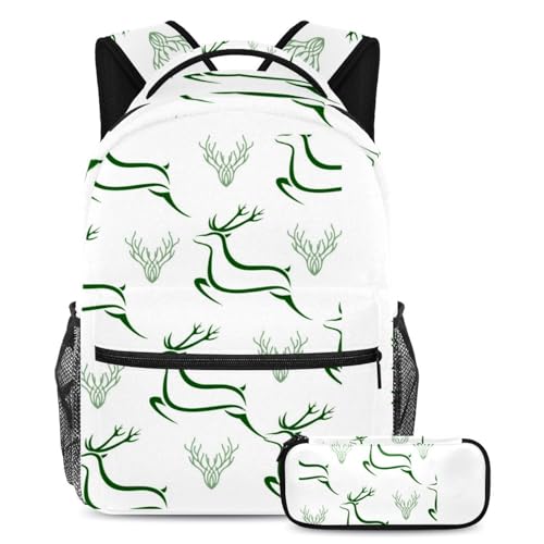 Cartable enfant multicolore et sa trousse assortie pour briller dans la cour de récréation