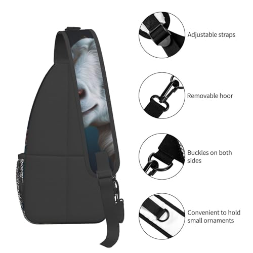Mochila tipo sling negra para transporte al aire libre miniatura 4
