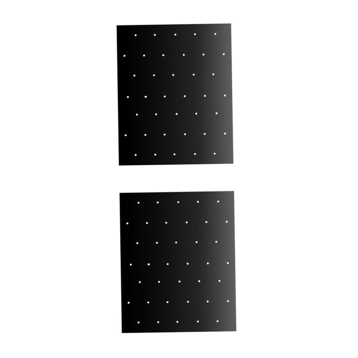 ibasenice 2 Pcs Heat Resistant Grill Mats Aluminum Barbecue Mats Nonstick Grill Accessories Holes for Outdoor Bbq