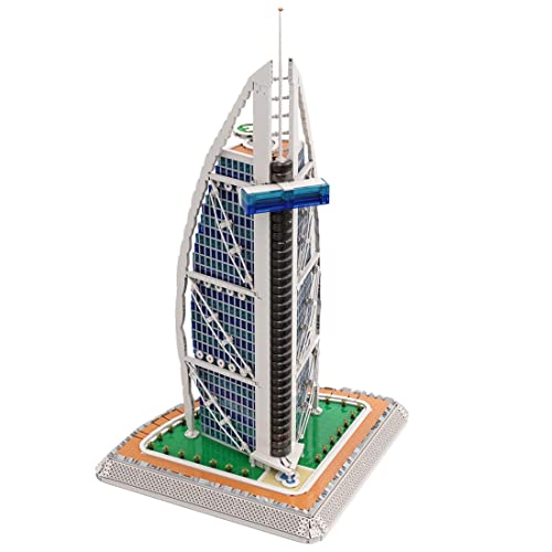 CIAMI Burj Al Arab Gebäude Bausteine MOC-113482, Weltberühmte Architektur Klemmbausteine Bausatz, Haus Modular Building…