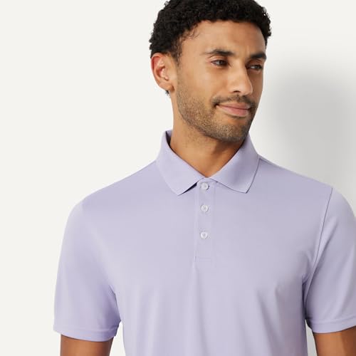 Image of Amazon Essentials Men's Moisture Wicking Golf Polo Shirt, Short Sleeve, Slim-Fit, Quick-Dry