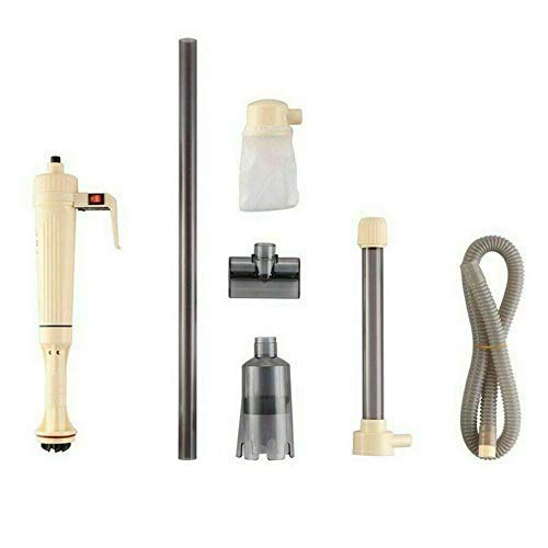 Aquarium Gravel Cleaner Electric Fish Tank Gravel Cleaner Automatic Aquarium Vacuum Cleaner And Aquarium Siphon for Water Changing And Filter Gravel Cleaning with Durable Filter Bag